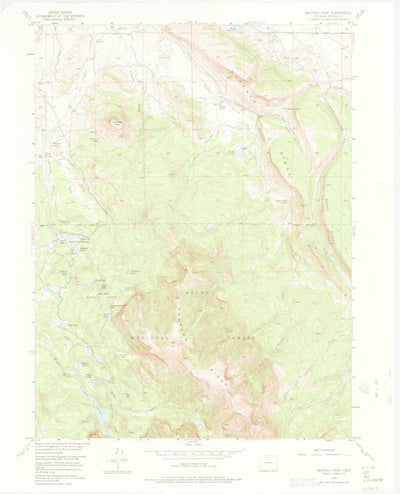 United States Geological Survey Buffalo Peak, CO (1956, 24000-Scale) digital map