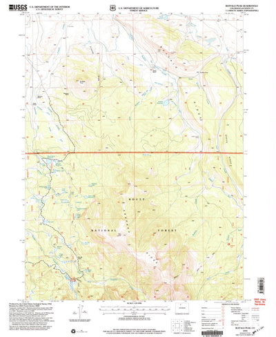United States Geological Survey Buffalo Peak, CO (2000, 24000-Scale) digital map