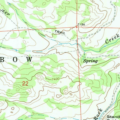 United States Geological Survey Buffalo Peak, WY (1964, 24000-Scale) digital map