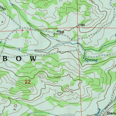 United States Geological Survey Buffalo Peak, WY (1992, 24000-Scale) digital map
