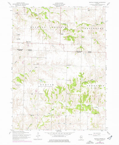 United States Geological Survey Buffalo Prairie, IL (1953, 24000-Scale) digital map