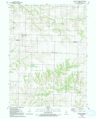 United States Geological Survey Buffalo Prairie, IL (1991, 24000-Scale) digital map