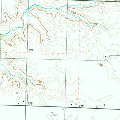 United States Geological Survey Buffalo Prairie, IL (1991, 24000-Scale) digital map