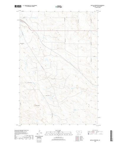 United States Geological Survey Buffalo Reservoir, MT (2020, 24000-Scale) digital map
