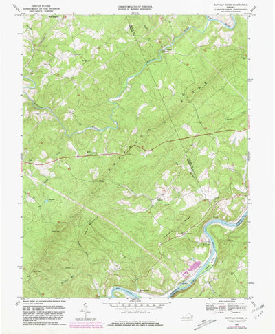 United States Geological Survey Buffalo Ridge, VA (1969, 24000-Scale) digital map