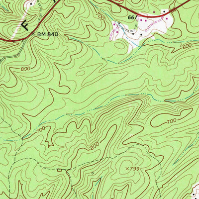 United States Geological Survey Buffalo Ridge, VA (1969, 24000-Scale) digital map
