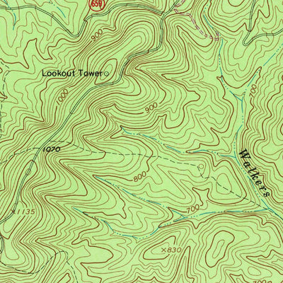 United States Geological Survey Buffalo Ridge, VA (1969, 24000-Scale) digital map
