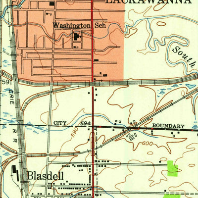 United States Geological Survey Buffalo SE, NY (1948, 24000-Scale) digital map