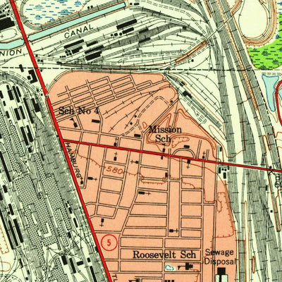 United States Geological Survey Buffalo SE, NY (1948, 24000-Scale) digital map