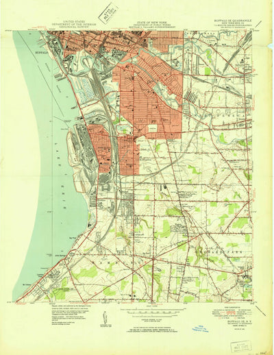 United States Geological Survey Buffalo SE, NY (1950, 24000-Scale) digital map