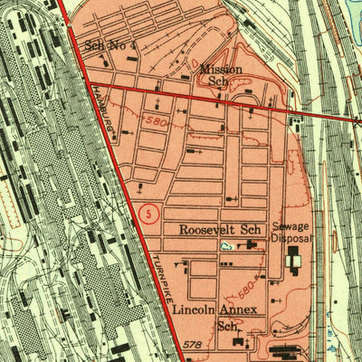 United States Geological Survey Buffalo SE, NY (1950, 24000-Scale) digital map