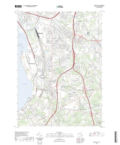 United States Geological Survey Buffalo SE, NY (2023, 24000-Scale) digital map