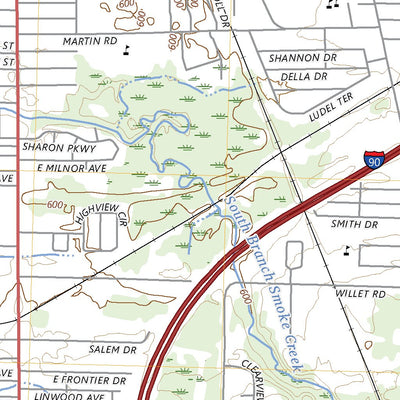 United States Geological Survey Buffalo SE, NY (2023, 24000-Scale) digital map
