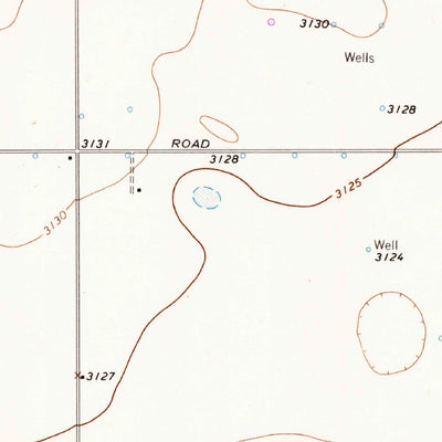 United States Geological Survey Buffalo Springs Lake, TX (1965, 24000-Scale) digital map