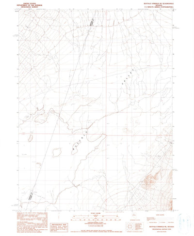 United States Geological Survey Buffalo Springs NE, NV (1990, 24000-Scale) digital map