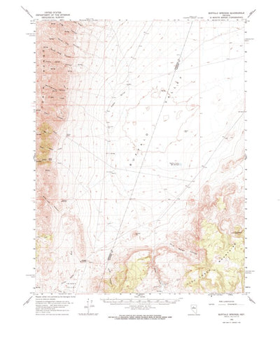 United States Geological Survey Buffalo Springs, NV (1962, 62500-Scale) digital map