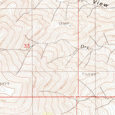 United States Geological Survey Buffalo Springs, NV (1990, 24000-Scale) digital map