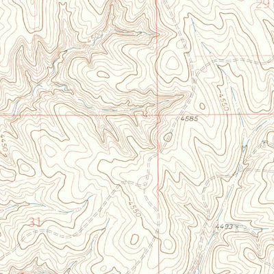 United States Geological Survey Buffalo Springs Ranch NE, CO (1973, 24000-Scale) digital map