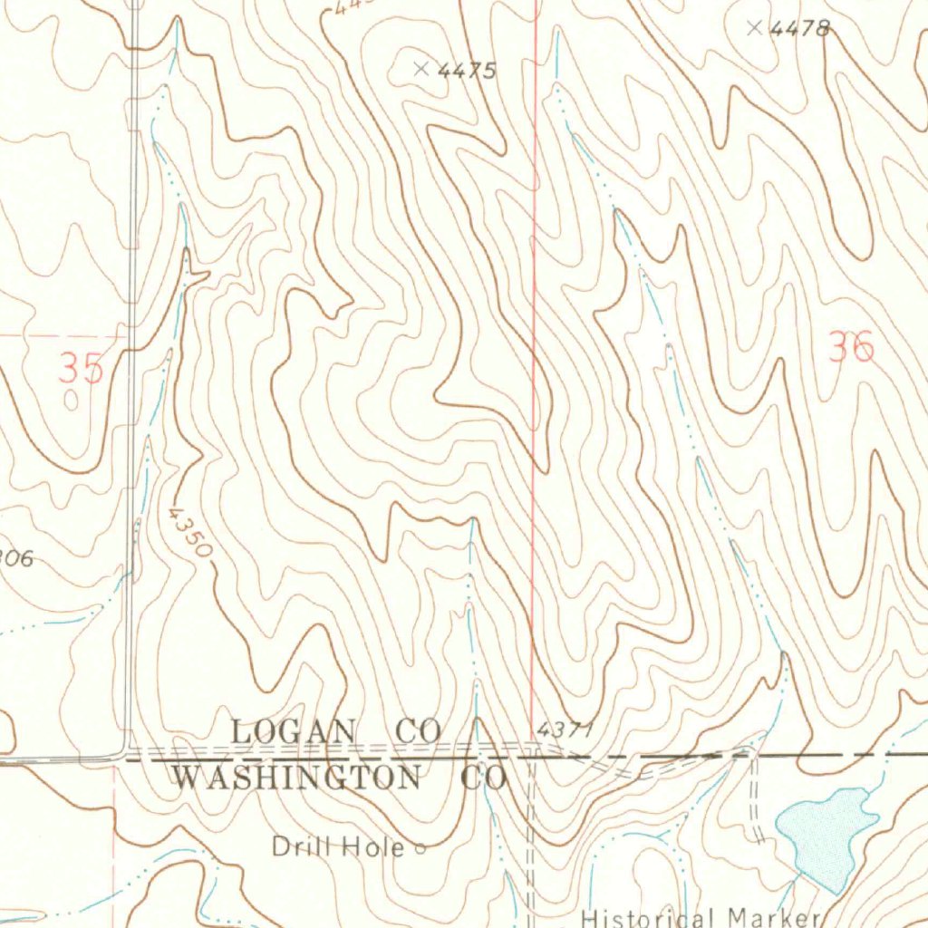 Buffalo Springs Ranch NW, CO (1973, 24000-Scale) Map by United States ...