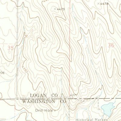 United States Geological Survey Buffalo Springs Ranch NW, CO (1973, 24000-Scale) digital map