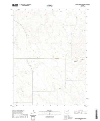 United States Geological Survey Buffalo Springs Ranch NW, CO (2022, 24000-Scale) digital map