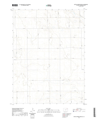 United States Geological Survey Buffalo Springs Ranch SE, CO (2022, 24000-Scale) digital map