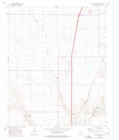 United States Geological Survey Buffalo Stadium, TX (1960, 24000-Scale) digital map