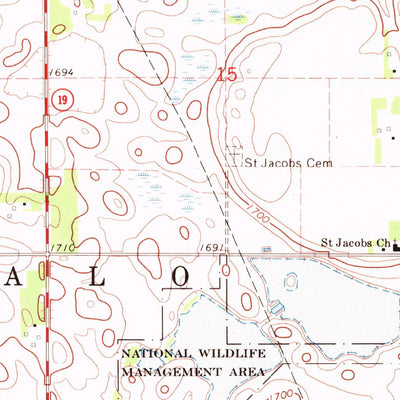 United States Geological Survey Buffalo Trading Post, SD (1968, 24000-Scale) digital map