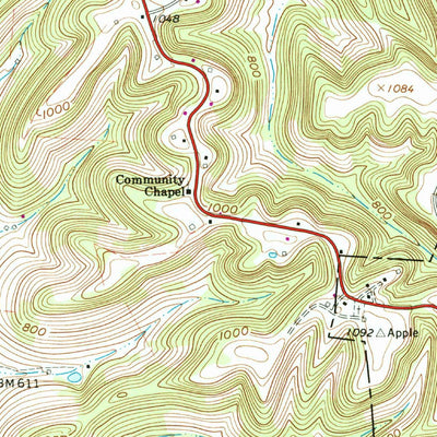 United States Geological Survey Buffalo Valley, TN (1962, 24000-Scale) digital map