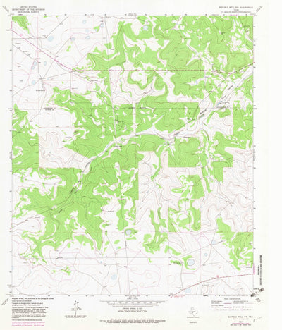 United States Geological Survey Buffalo Well NW, TX (1963, 24000-Scale) digital map