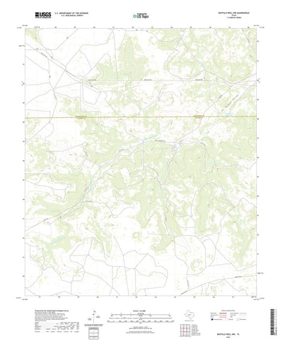 United States Geological Survey Buffalo Well NW, TX (2022, 24000-Scale) digital map