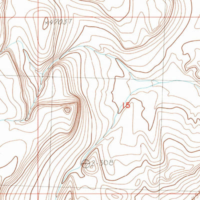 United States Geological Survey Buffalo Well, OR (1986, 24000-Scale) digital map