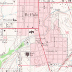 United States Geological Survey Buffalo, WY (1970, 24000-Scale) digital map