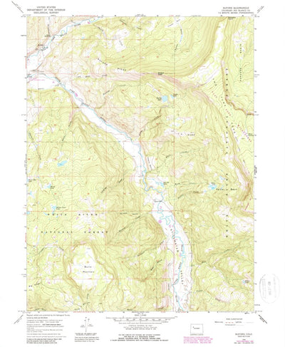 United States Geological Survey Buford, CO (1966, 24000-Scale) digital map