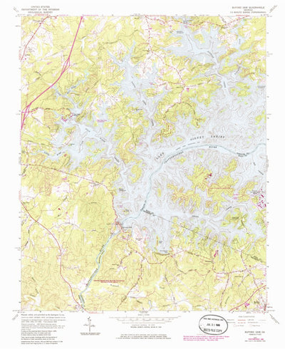 United States Geological Survey Buford Dam, GA (1964, 24000-Scale) digital map