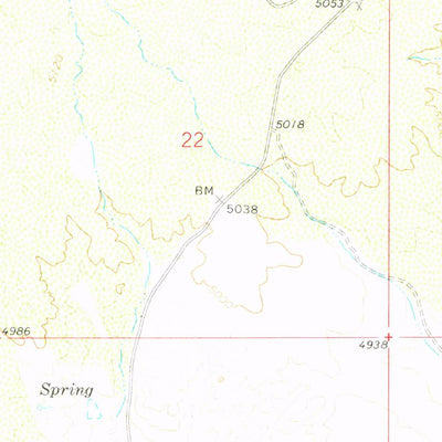 United States Geological Survey Buford Hill, AZ (1972, 24000-Scale) digital map