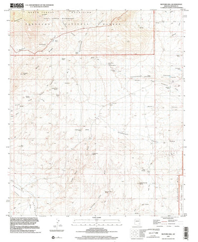 United States Geological Survey Buford Hill, AZ (1997, 24000-Scale) digital map