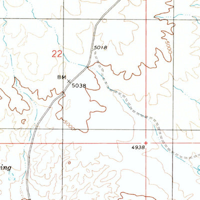 United States Geological Survey Buford Hill, AZ (1997, 24000-Scale) digital map
