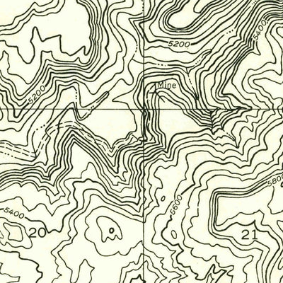 United States Geological Survey Bug Canyon, UT (1955, 24000-Scale) digital map