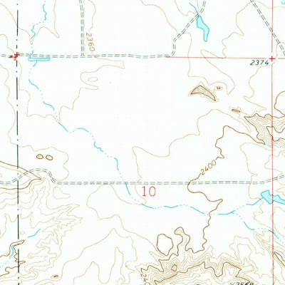 United States Geological Survey Bug Creek, MT (1973, 24000-Scale) digital map