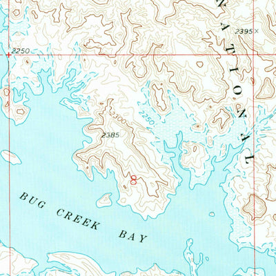 United States Geological Survey Bug Creek, MT (1973, 24000-Scale) digital map