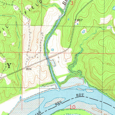 United States Geological Survey Bug Creek, OK (1978, 24000-Scale) digital map