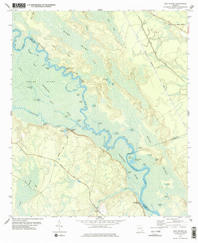 United States Geological Survey Bug Island, GA (1978, 24000-Scale) digital map