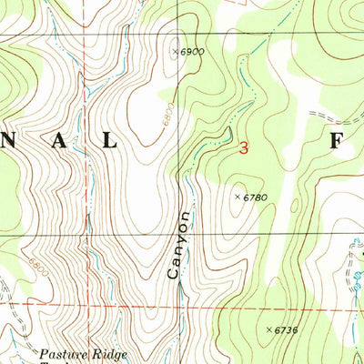 United States Geological Survey Bug Scuffle Canyon, NM (1981, 24000-Scale) digital map