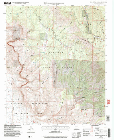United States Geological Survey Bug Scuffle Canyon, NM (2004, 24000-Scale) digital map