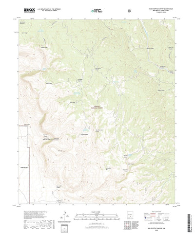 United States Geological Survey Bug Scuffle Canyon, NM (2020, 24000-Scale) digital map