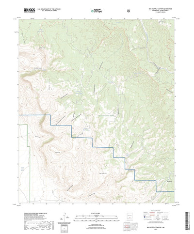 United States Geological Survey Bug Scuffle Canyon, NM (2023, 24000-Scale) digital map