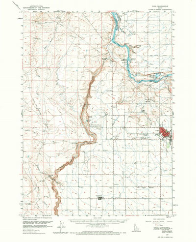 United States Geological Survey Buhl, ID (1959, 62500-Scale) digital map
