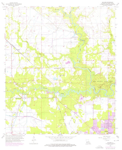 United States Geological Survey Buhler, LA (1956, 24000-Scale) digital map