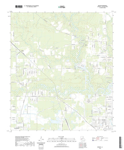 United States Geological Survey Buhler, LA (2020, 24000-Scale) digital map